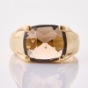 9ct Yellow Gold, Karen Walker, Smokey Quartz Ring with Box