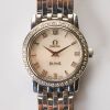 Stainless Steel, 22mm OMEGA, Deville Ladies' Diamond Bezel Quartz Wristwatch