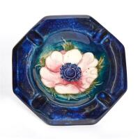 William Moorcroft, Anemone Ashtray, C.1935