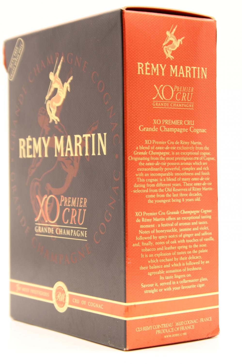 1) Remy Martin X.O. Premier Cru Grande Champagne Cognac