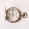Sterling Silver, 51mm Baume / Longines, Full-Hunter Chronograph Monopusher Pocket Watch, circa 1910