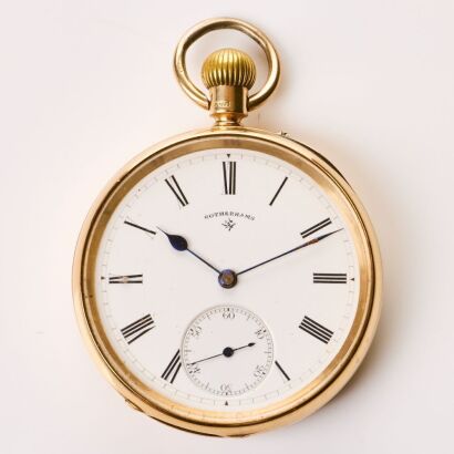 9ct Yellow Gold, Rotherham's Open-faced Pocket Watch, circa 1903