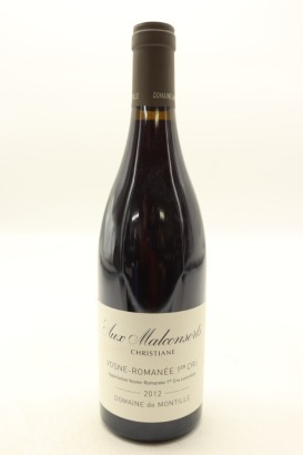 (1) 2012 Domaine de Montille Aux Malconsorts Cuvee Christiane, Vosne-Romanee Premier Cru