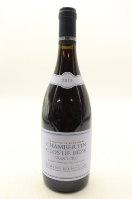 (1) 2015 Domaine Bruno Clair Chambertin-Clos de Beze Grand Cru, Cote de Nuits