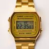 Gold Coated, 34mm Casio Illuminator Digital Wristwatch, circa 2009