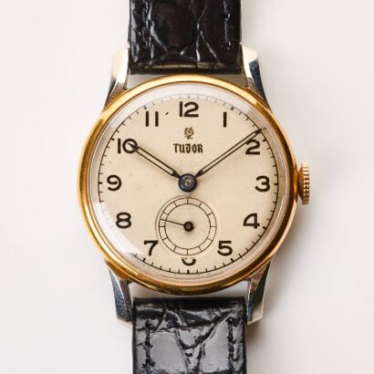 Stainless Steel / Rose Gold, 31mm Tudor Sub-seconds Hand-wound Wristwatch, circa 1958
