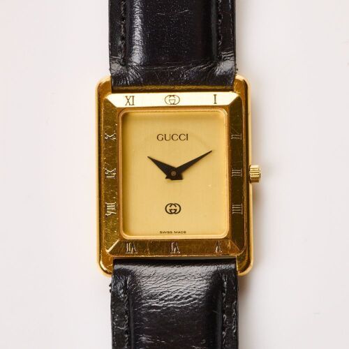 Gold Plated, 24.5mm Gucci 4200M Square Quartz Wristwatch, circa 1990's