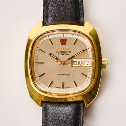 Gold Filled, 37.6mm OMEGA F300Hz Chonometer Wristwatch, circa 1976-1977