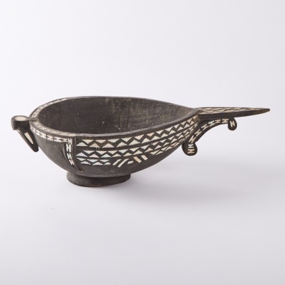 A Bowl with Mother of Pearl Inlay, Solomon Islands
