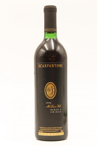 (1) 1994 Scarpantoni Estate Block 3 Shiraz, McLaren Vale