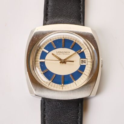 Stainless Steel, 40mm Longines Quartz Electronic Wristwatch for Repair, circa 1970's