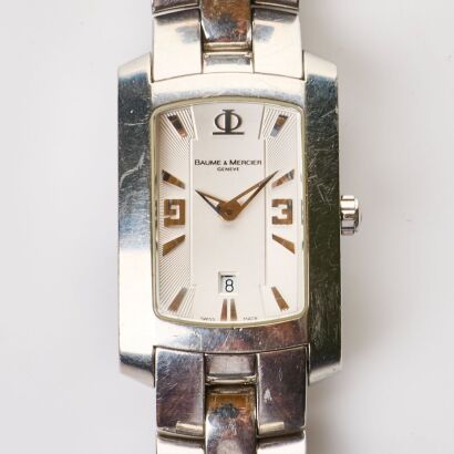 Stainless Steel, 22mm Baume et Mercier Hampton Quartz Ladies Wristwatch