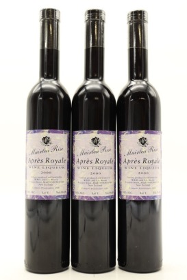 (3) 2000 Muirlea Rise Apres Royale Wine Liqueur, Martinborough, 500ml