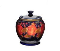 William Moorcroft, Pomegranate Lidded Tobacco Jar, C. 1920