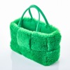 Bottega Veneta, Small Intrecciato Arco Shearling Tote Bag - Near new - 2