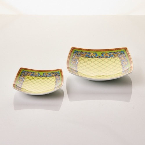 Versace, Russian Dream by Rosenthal Set of Two Square Dishes