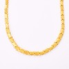 22ct Yellow Gold, 44cm Hollow Fancy Link Necklace with Parrot Clasp