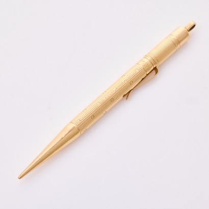 18ct Yellow Gold, Vintage, Propelling Pencil with Jump Ring as Pendant, circa 1923