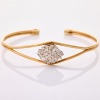 18ct / 9ct Yellow Gold,1.20ct Diamond Set Bangle
