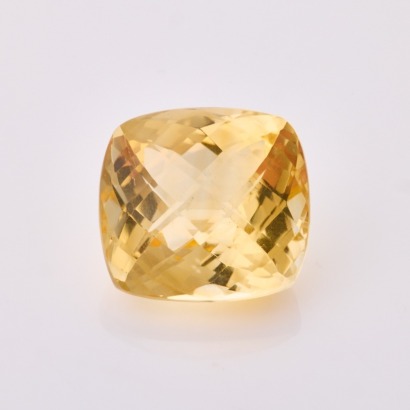 Loose, 28.6ct Rectangular Checkered Board Cut Citrine
