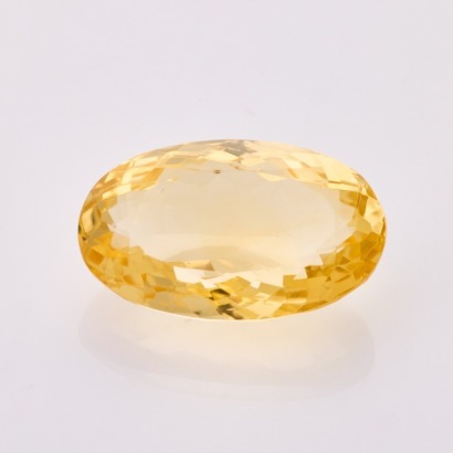 Loose, 18.9ct Oval Mixed Cut Citrine