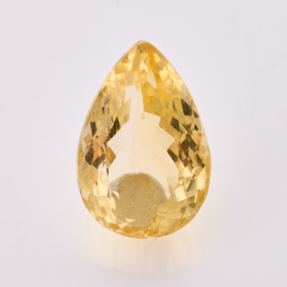 Loose, 17.29ct Pear Cut Citrine