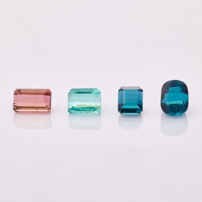 Parcel of Four, Loose, 3.10ct Faceted Tourmalines
