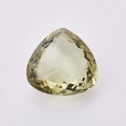 Loose, 12.6ct Trilliant cut Prasiolite