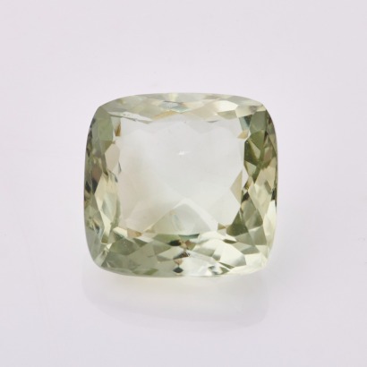 Loose, 13.28ct Cushion Cut Prasiolite