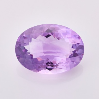 Loose, 20.00ct Oval Checkerboard Cut Amethyst