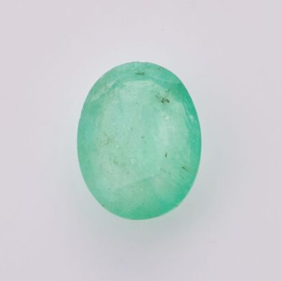 Loose, 3.50ct Oval Mixed Cut Emerald