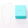 18ct Yellow Gold, Tiffany & Co, 45cm Long Beaded Chain with Box - 2