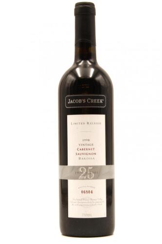 (1) 1998 Jacob's Creek Limited Release 25th Anniversary Cabernet Sauvignon, Barossa