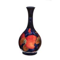 William Moorcroft, Pomegranate Bottle Vase, C. 1930