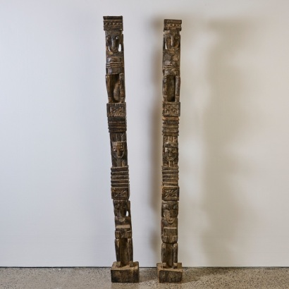 A Pair of Ancestor Totems, Papua New Guinea