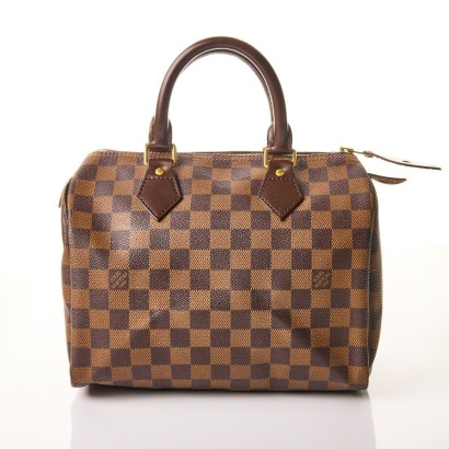 Louis Vuitton, Damier Ebene Speedy 25