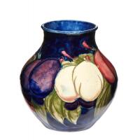 William Moorcroft, Miniature Wisteria Baluster Vase, C.1925