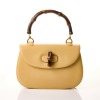 Gucci, Beige Calfskin Bamboo Top Handle Bag