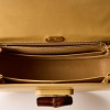 Gucci, Beige Calfskin Bamboo Top Handle Bag - 4