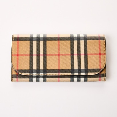 Burberry, Check Continental Wallet