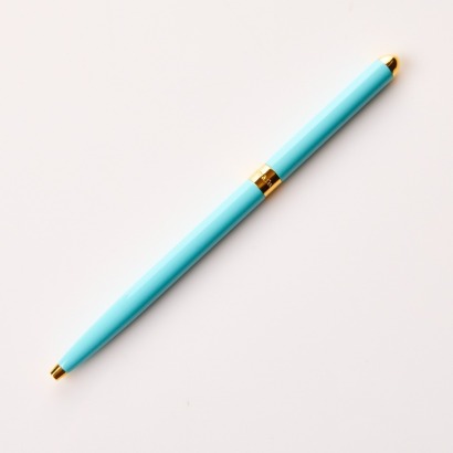 Tiffany & Co, Blue Lacquer Ballpoint Pen
