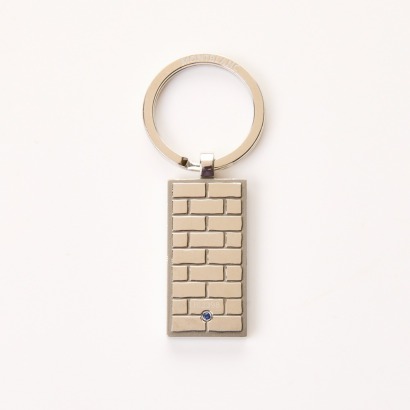 Stainless Steel, Montblanc, Blue Sapphire Key Ring