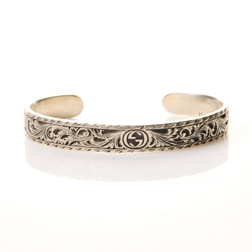 Sterling Silver, Gucci Gatto Cuff Bangle