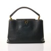 Louis Vuitton, Noir Taurillon Capucines MM Bag