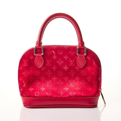 Louis Vuitton, Rouge Satin Little Alma Bag