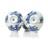 Six Chinese Mid-Qing Dynasty Daoguang Period Blue and White 'Figural' Egg Shell cups (Daoguang Nian Zhi Mark) - 2