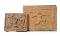 Two Chinese Han Dynasty Bricks