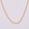 18ct Yellow Gold, Tiffany & Co, 45cm Long Beaded Chain with Box