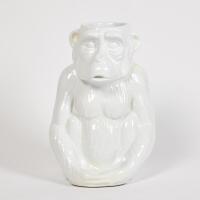 A Contemporary Ceramic Monkey Umbrella Stand