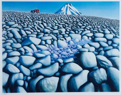 MICHAEL SMITHER Rocks, Tractor, Mountain